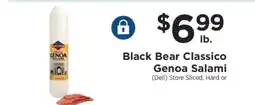 ShopRite Black Bear Classico Genoa Salami offer