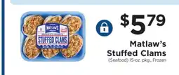 ShopRite Matlaw's Stuffed Clams offer