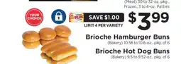 ShopRite Brioche Hamburger Buns / Brioche Hot Dog Buns offer