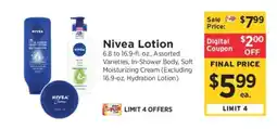 ShopRite Nivea Lotion offer