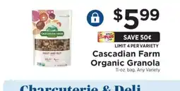 ShopRite Cascadian Farm Organic Granola offer