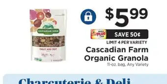 ShopRite Cascadian Farm Organic Granola offer