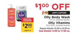 ShopRite Olly Body Wash and Vitamins offer