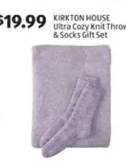 Aldi KIRKTON HOUSE Ultra Cozy Knit Throw & Socks Gift Set offer