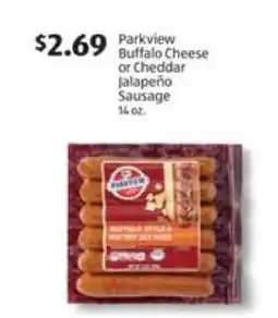 Aldi Parkview Buffalo Cheese or Cheddar Jalapeño Sausage offer