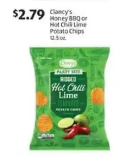 Aldi Clancy's Honey BBQ or Hot Chili Lime Potato Chips offer