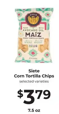 Lifethyme Siete Corn Tortilla Chips offer