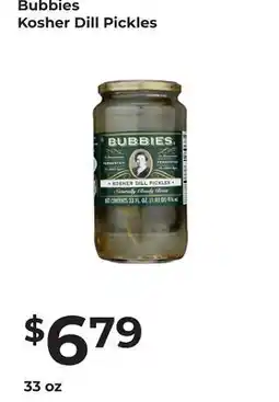 Lifethyme Bubbies Kosher Dill Pickles offer