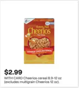 CVS Cheerios cereal 8.9-12 oz offer