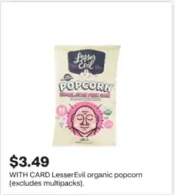 CVS LesserEvil organic popcorn offer