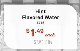 Standard Market Hint Flavored Water offer