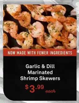 Standard Market Garlic & Dill Marinated Shrimp Skewers offer