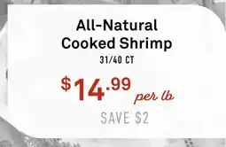 Standard Market All-Natural Cooked Shrimp offer