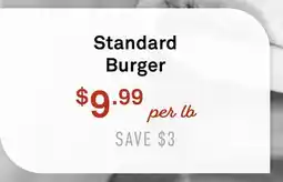 Standard Market Standard Burger offer