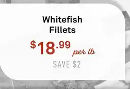 Standard Market Whitefish Fillets offer