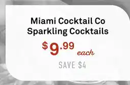 Standard Market Miami Cocktail Co Sparkling Cocktails offer