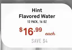 Standard Market Hint Flavored Water offer