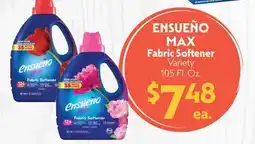 La Chiquita Food Market ENSUEÑO MAX Fabric Softener Variety offer