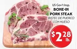 La Chiquita Food Market US Gov't Insp. BONE-IN PORK STEAK offer