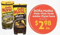 La Chiquita Food Market DOÑA MARÍA •Mole• Mole Verde •Adobo• Pipian Sauce offer