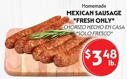 La Chiquita Food Market Homemade MEXICAN SAUSAGE *FRESH ONLY offer