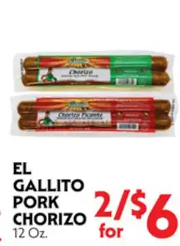 La Chiquita Food Market EL GALLITO PORK CHORIZO offer