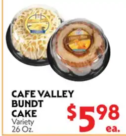 La Chiquita Food Market CAFE VALLEY BUNDT CAKE offer