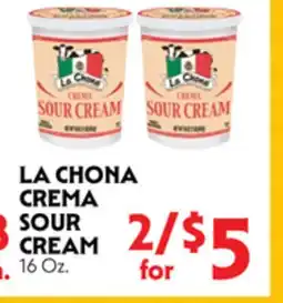 La Chiquita Food Market LA CHONA CREMA SOUR CREAM offer