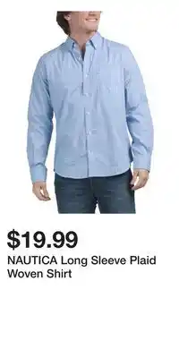 TJ Maxx NAUTICA Long Sleeve Plaid Woven Shirt offer