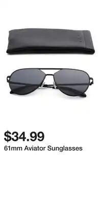 TJ Maxx 61mm Aviator Sunglasses offer
