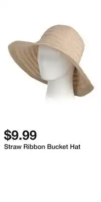 TJ Maxx Straw Ribbon Bucket Hat offer