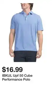 TJ Maxx IBKUL Upf 50 Cube Performance Polo offer