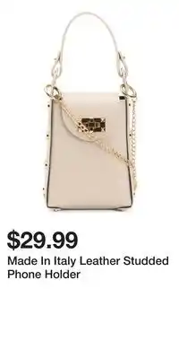 TJ Maxx Made In Italy Leather Studded Phone Holder offer