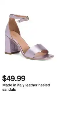 TJ Maxx Made in italy leather heeled sandals offer