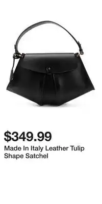 TJ Maxx Made In Italy Leather Tulip Shape Satchel offer