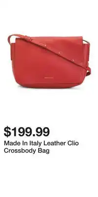 TJ Maxx Made In Italy Leather Clio Crossbody Bag offer