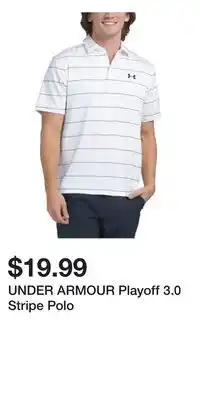 TJ Maxx UNDER ARMOUR Playoff 3.0 Stripe Polo offer