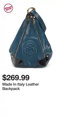 TJ Maxx Made In Italy Leather Backpack offer