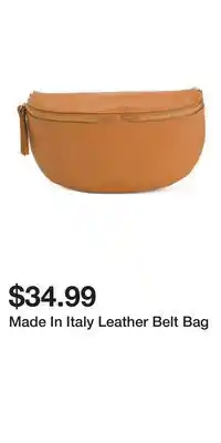 TJ Maxx Made In Italy Leather Belt Bag offer