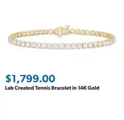 Sam's Club Lab Created Tennis Bracelet in 14K Gold offer