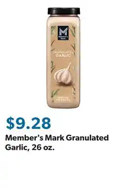 Sam's Club Member's Mark Granulated Garlic, 26 oz offer