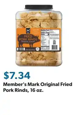 Sam's Club Member's Mark Original Fried Pork Rinds, 16 oz offer
