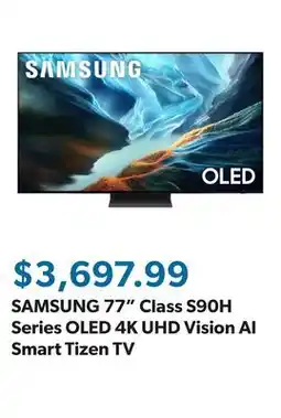 Sam's Club SAMSUNG 77 Class S90H Series OLED 4K UHD Vision AI Smart Tizen TV offer