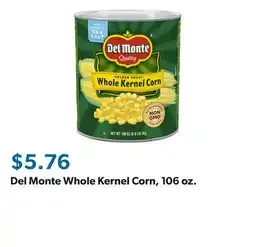 Sam's Club Del Monte Whole Kernel Corn, 106 oz offer
