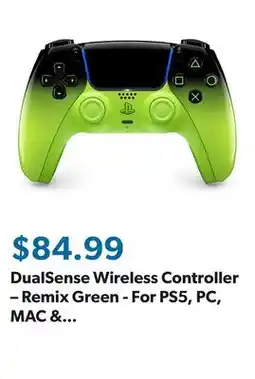 Sam's Club DualSense Wireless Controller – Remix Green - For PS5, PC, MAC & Mobile offer