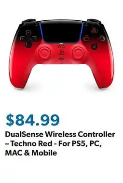 Sam's Club DualSense Wireless Controller – Techno Red - For PS5, PC, MAC & Mobile offer