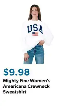 Sam's Club Mighty Fine Women's Americana Crewneck Sweatshirt offer