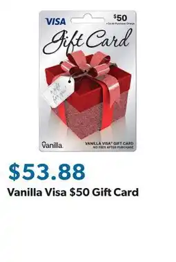 Sam's Club Vanilla Visa $50 Gift Card offer