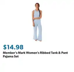 Sam's Club Member's Mark Women's Ribbed Tank & Pant Pajama Set offer