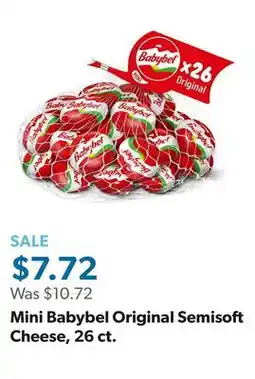 Sam's Club Mini Babybel Original Semisoft Cheese, 26 ct offer